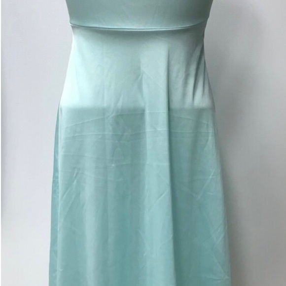 Vtg 80s Aquamarine Full Slip, Van Raalte 73527, Sz tall 32, Slip/Dress, Nylon - Picture 6 of 6